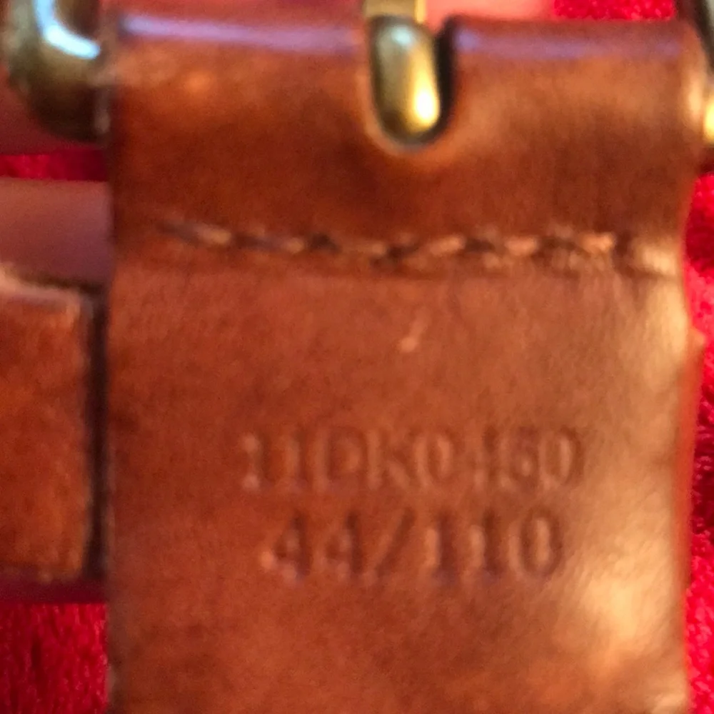 Dockers Y2K size 44 men’s woven braided leather belt brass buckle vintage 90s